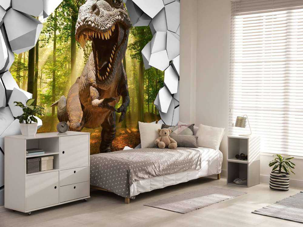 Dino in a wall