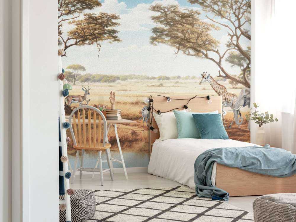 Safari landscape in color