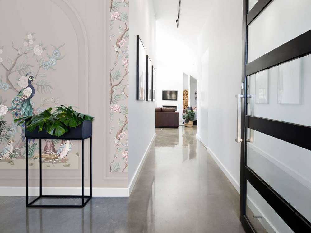 Peacock Paradise, beige