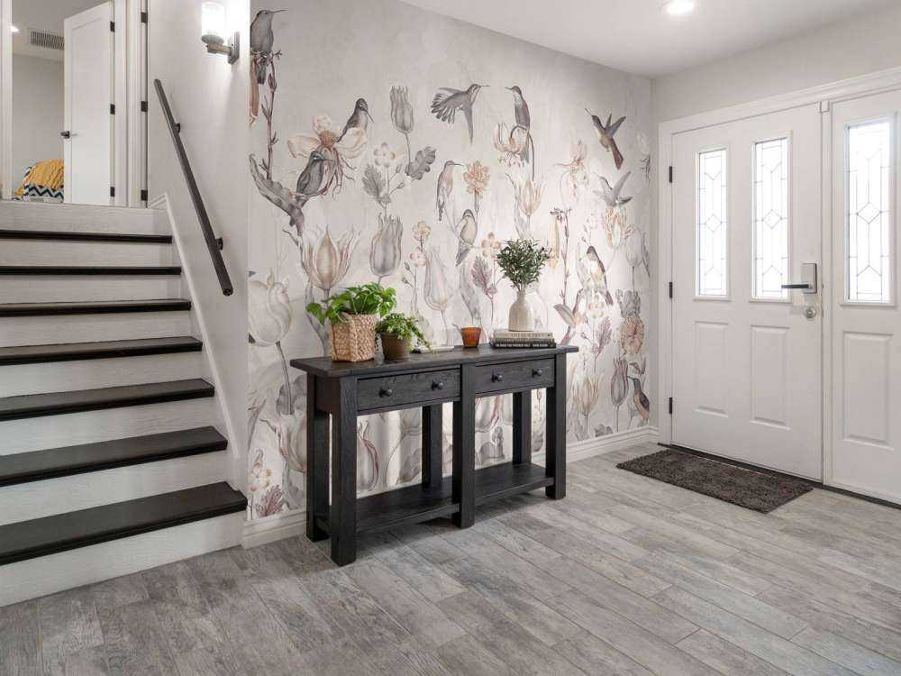 Spring Hummingbird Symphony - Vintage Sepia Bloom