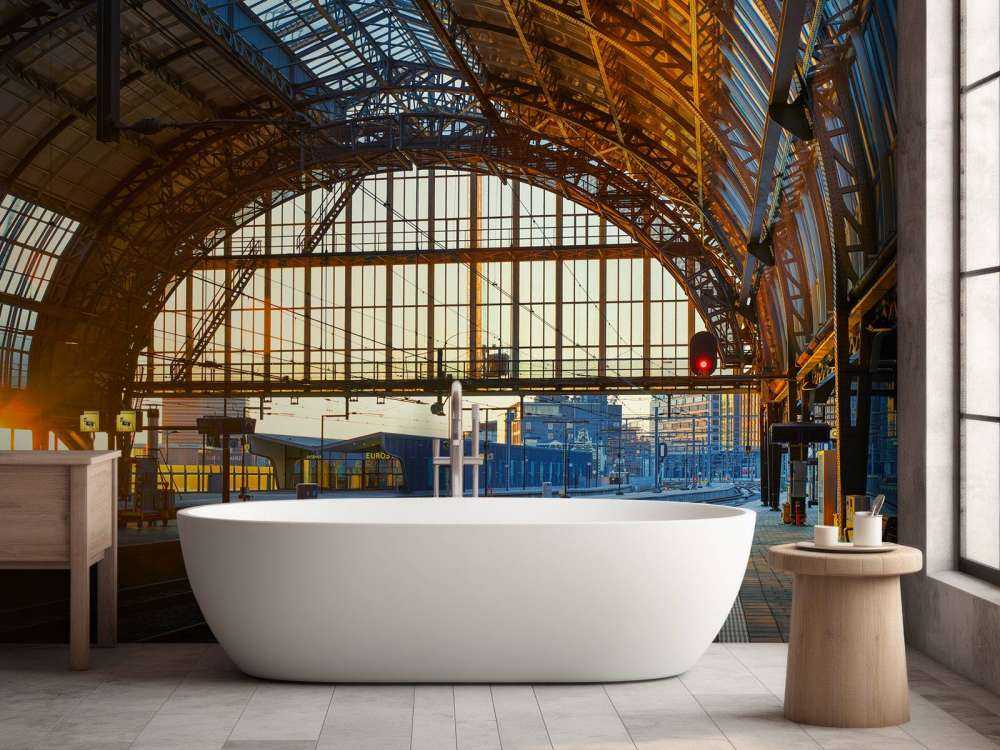 Sunrise at the station