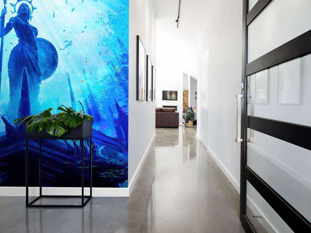 Greek goddess in the underwater world