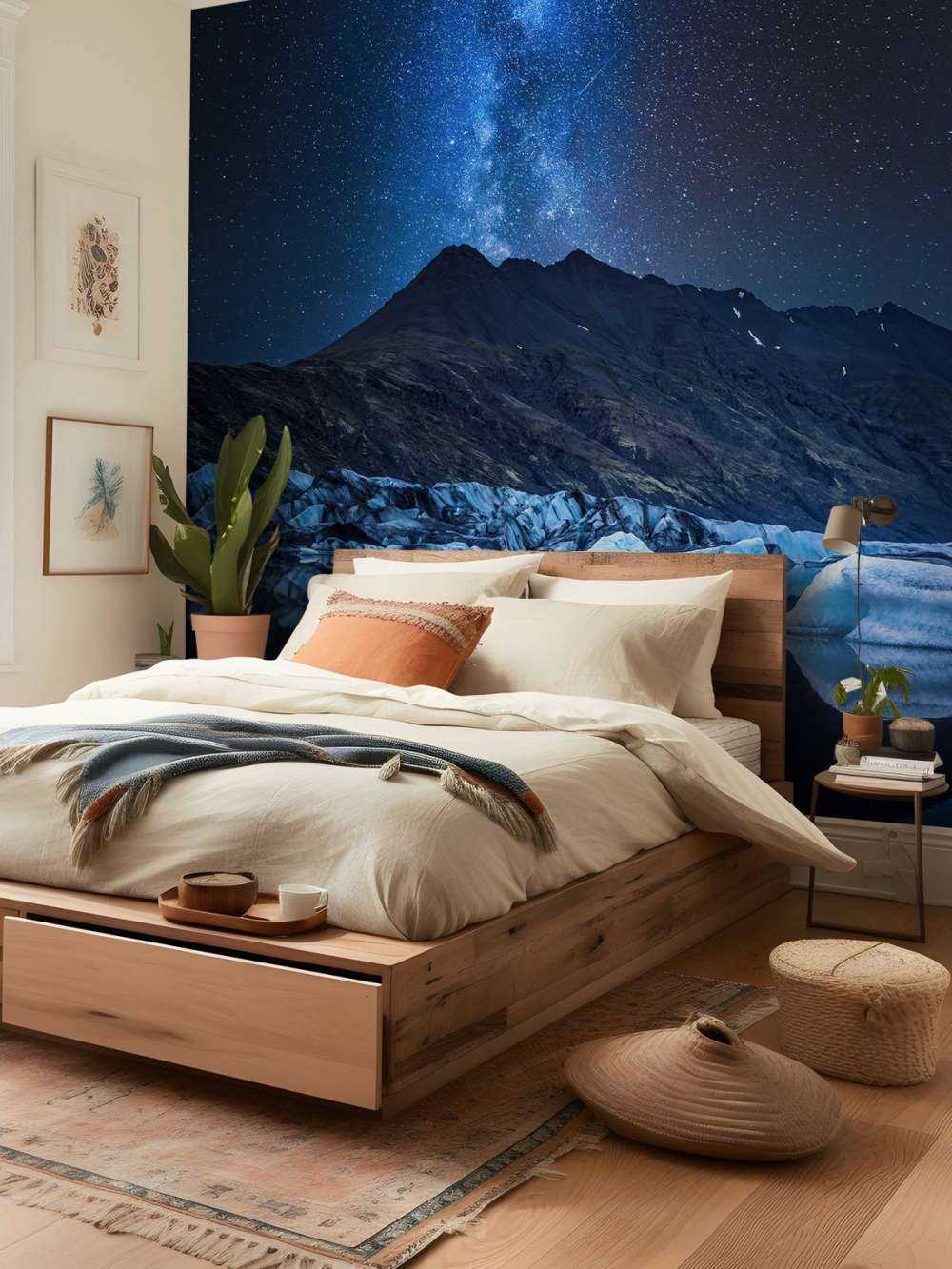 Milky Way near a Glacier