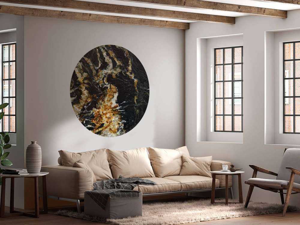 Black marble with light structure