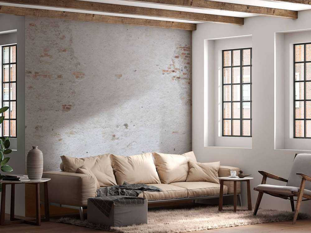 Old wall with stucco