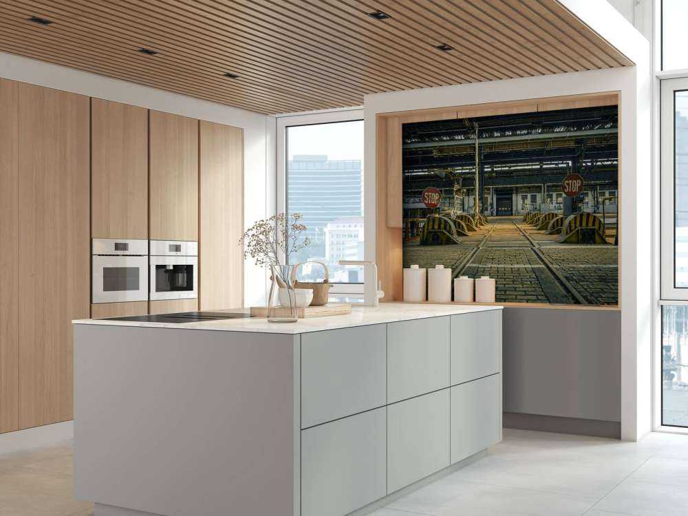 Abandoned industrial hall