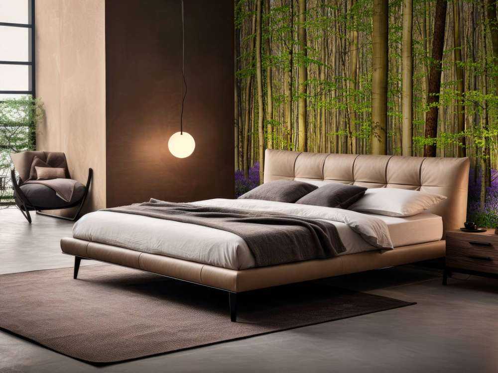 Forest with woodland hyacinths