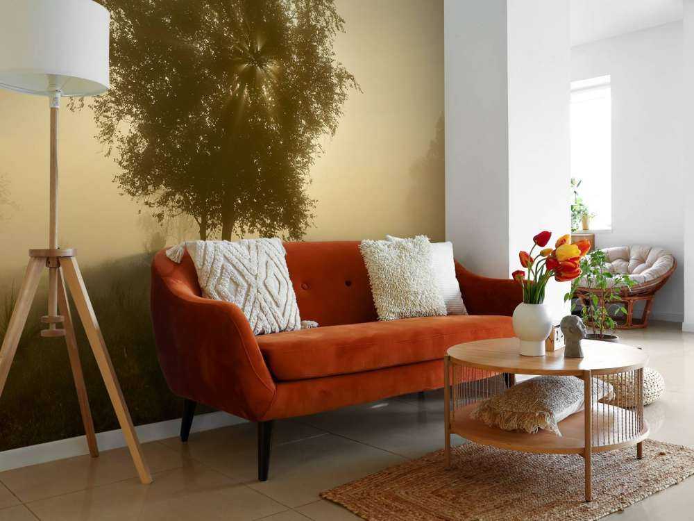 Gold-coloured sunrise