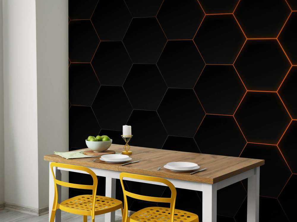 Abstract hexagons