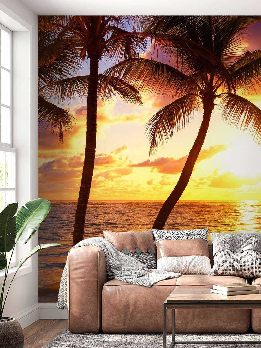 Colourful beach