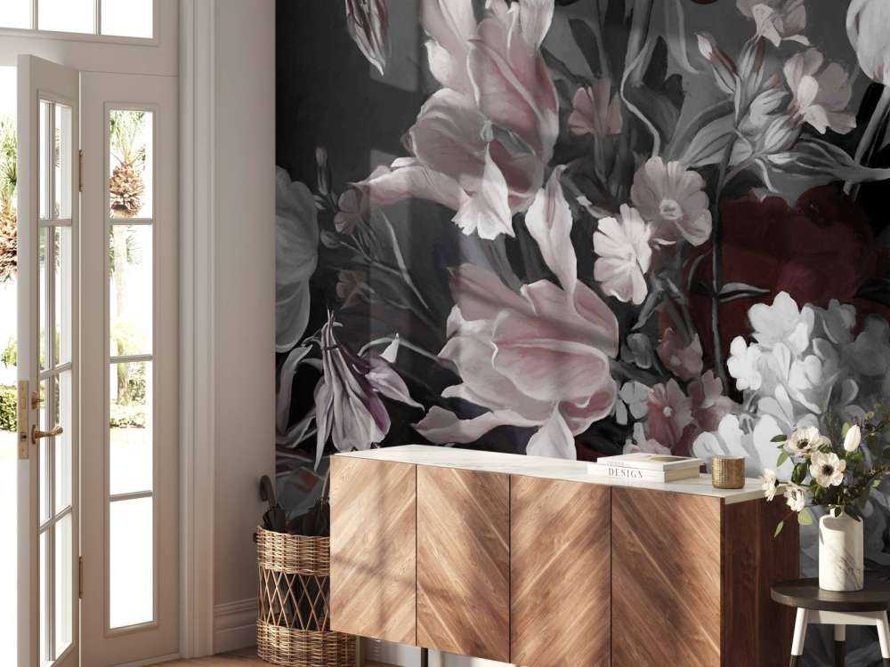 Bouquet with red tulips