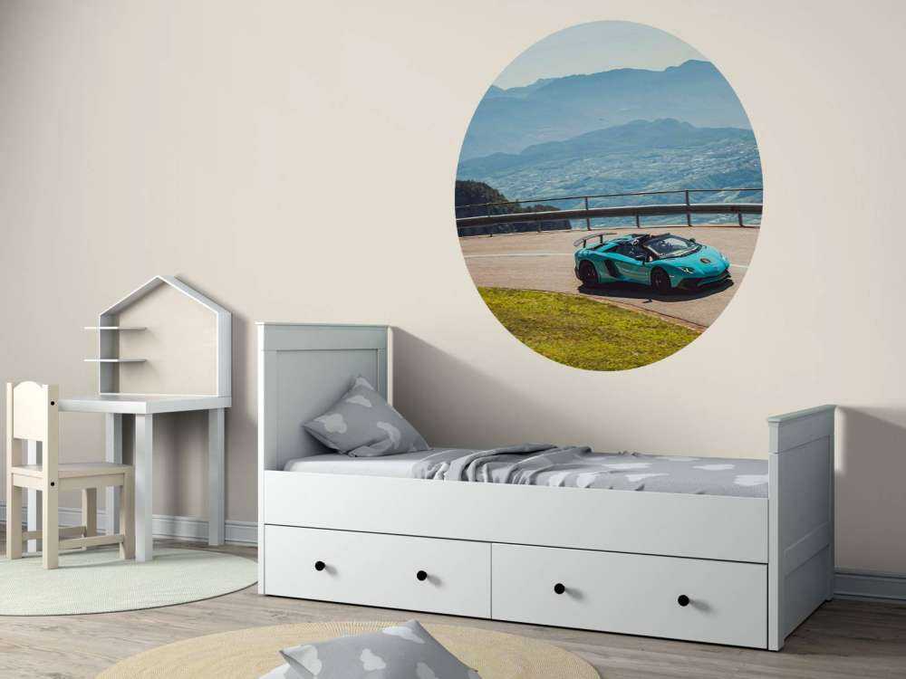 Alpine ride with luxury sports car