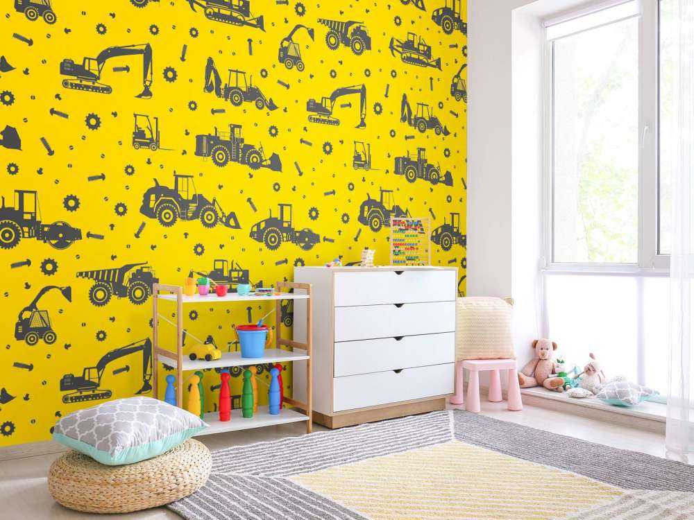 Construction traffic yellow