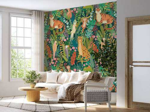 Colourful animals pattern