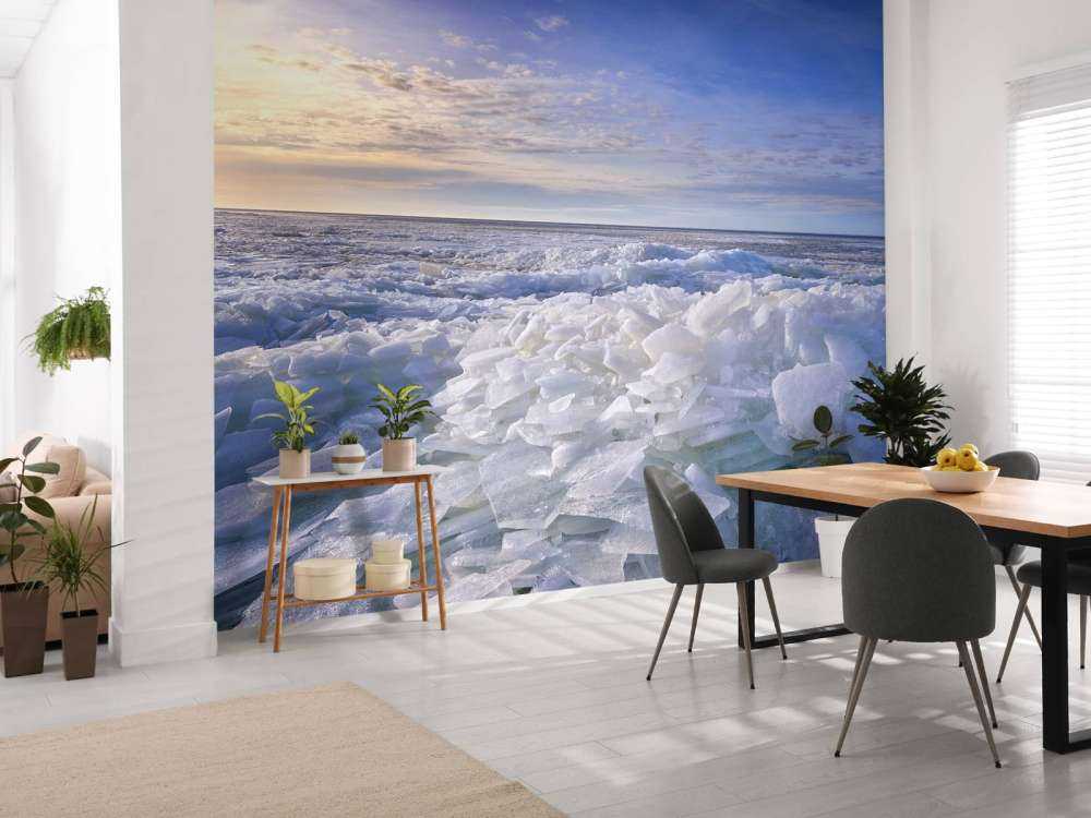 Crushing ice on the Ijsselmeer