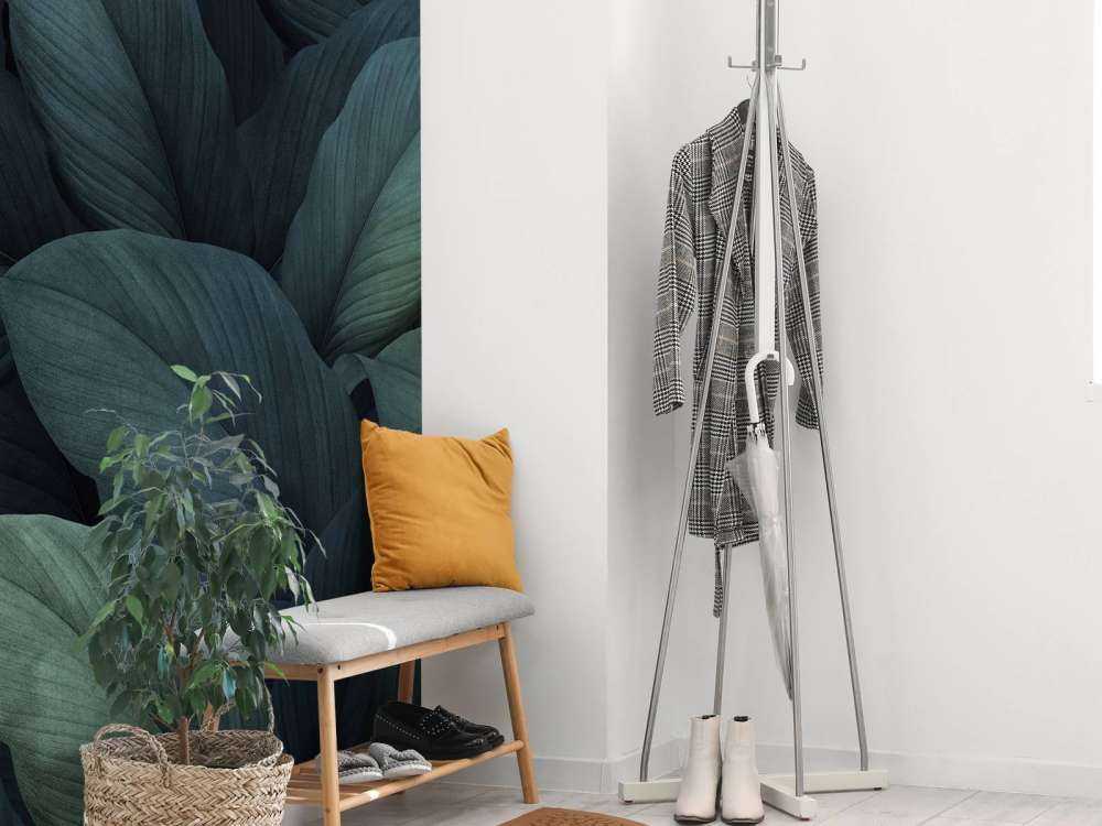 Tropical green leaves