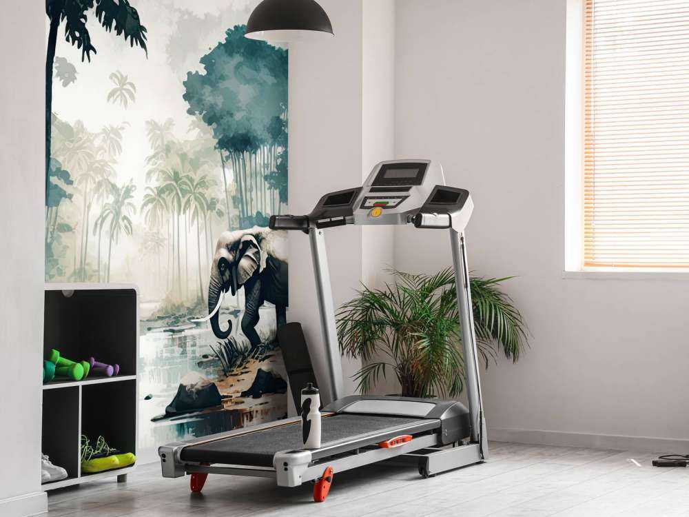 Tropical jungle in watercolor style