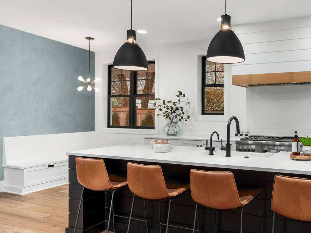 Concrete with shades of green