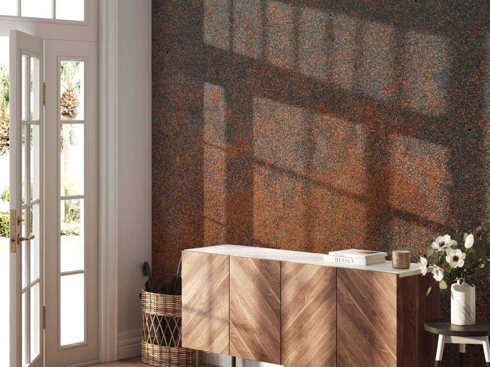 Close-up old metal plate