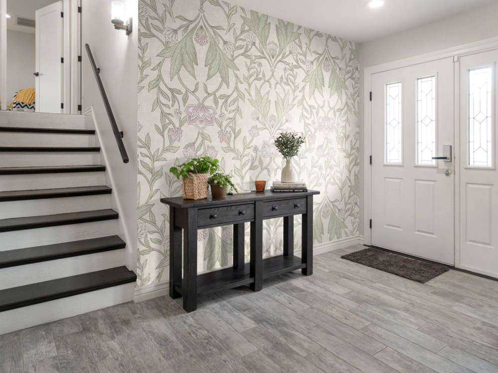 Morris flowers damask - cream