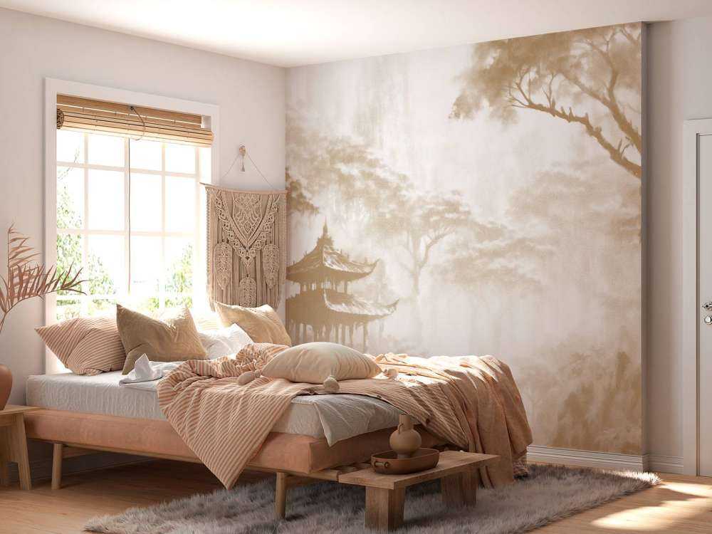 Misty Oriental Pavilion, taupe