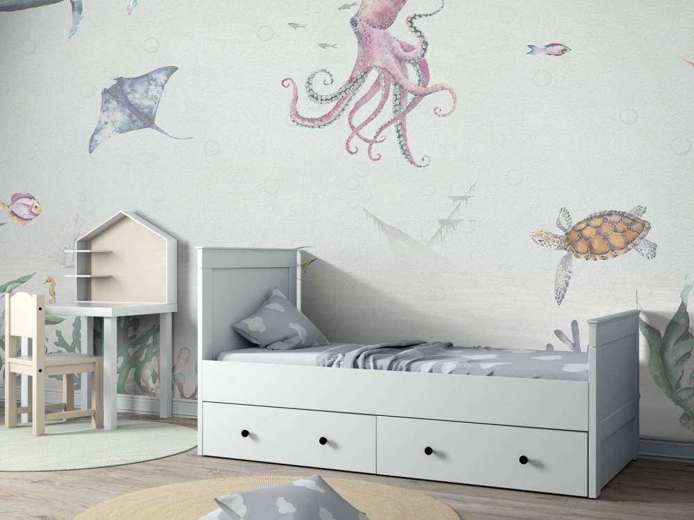 Underwater world of water paints