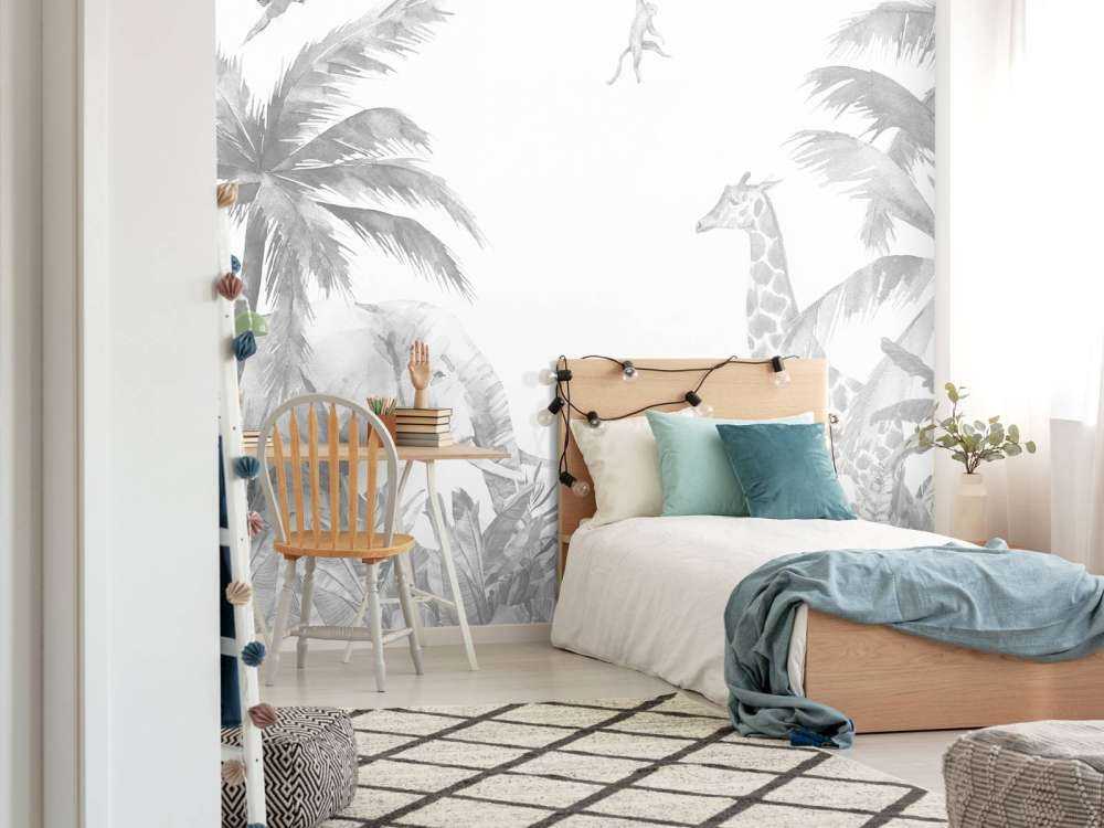 Cheerful jungle animals