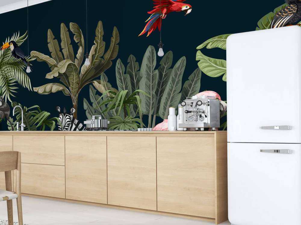 Colored jungle animals