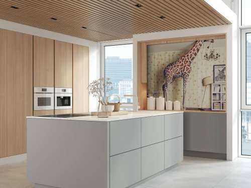 Giraffe in the living room