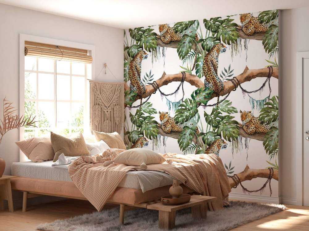 Watercolour leopards