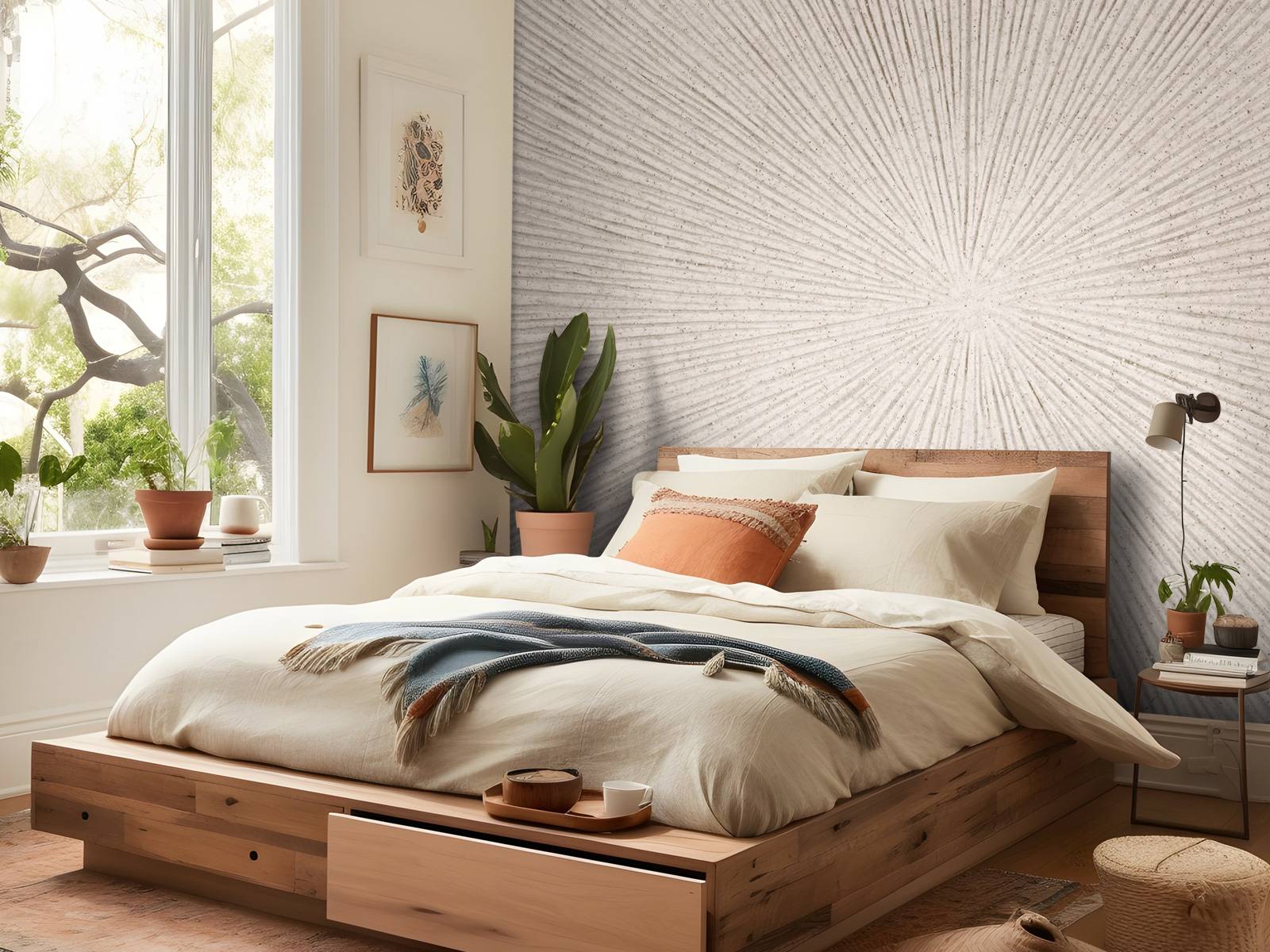 Texture with lines in linen