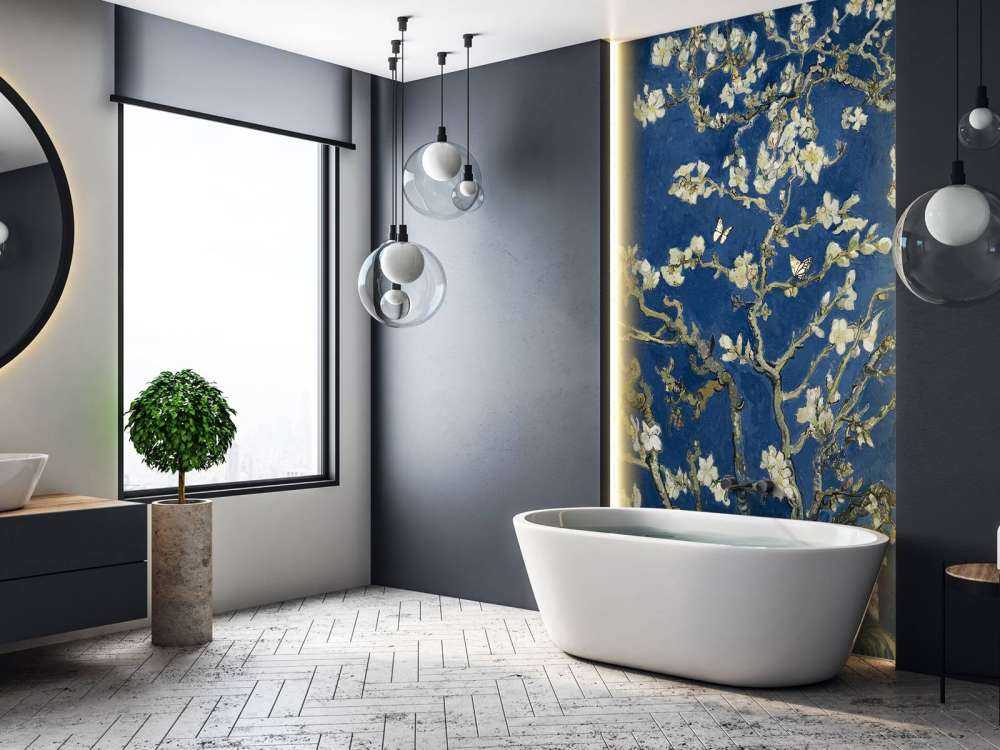 Almond blossom in the night