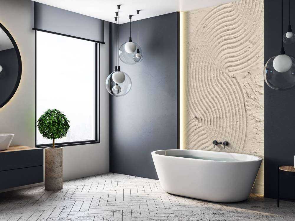 Organic lines and structures hem in linen