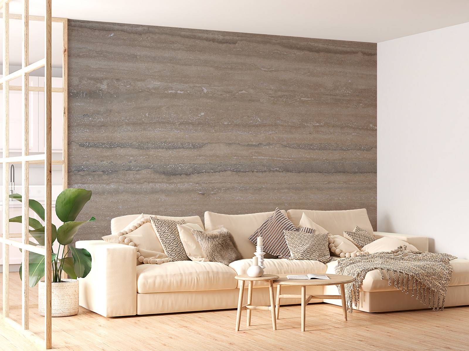 Taupe marble