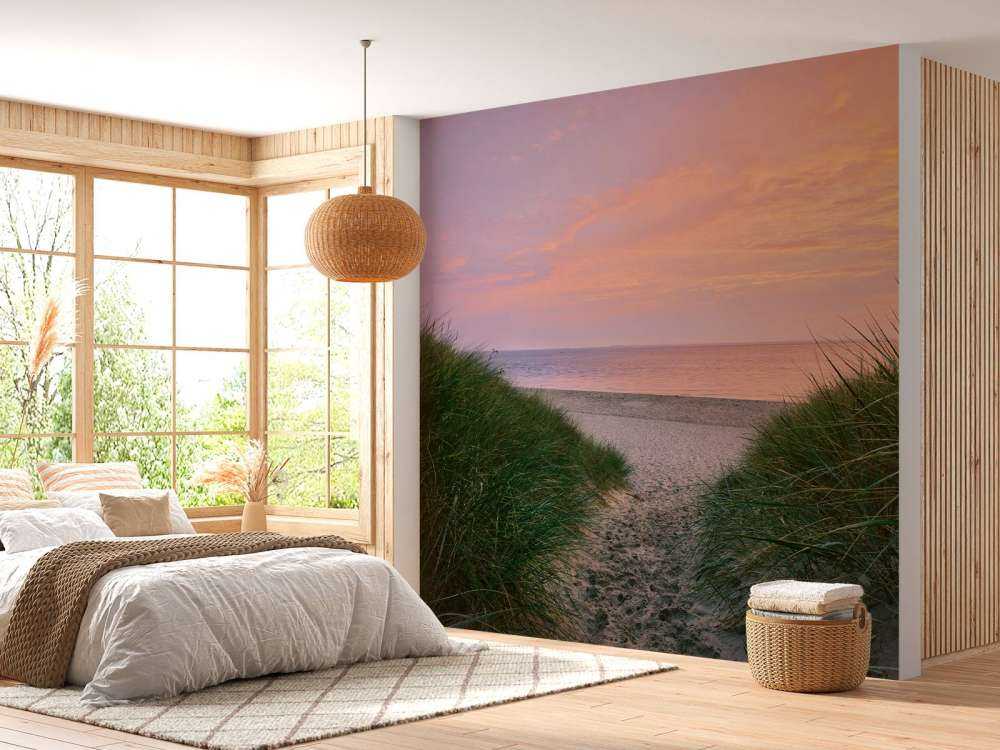 Dune passage with sunrise