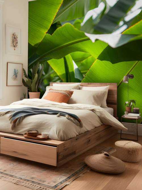Palm leaves