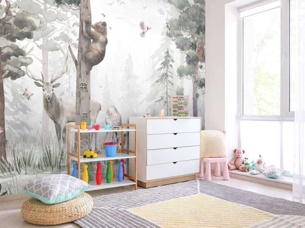 Wildlife in the Middle of the Forest