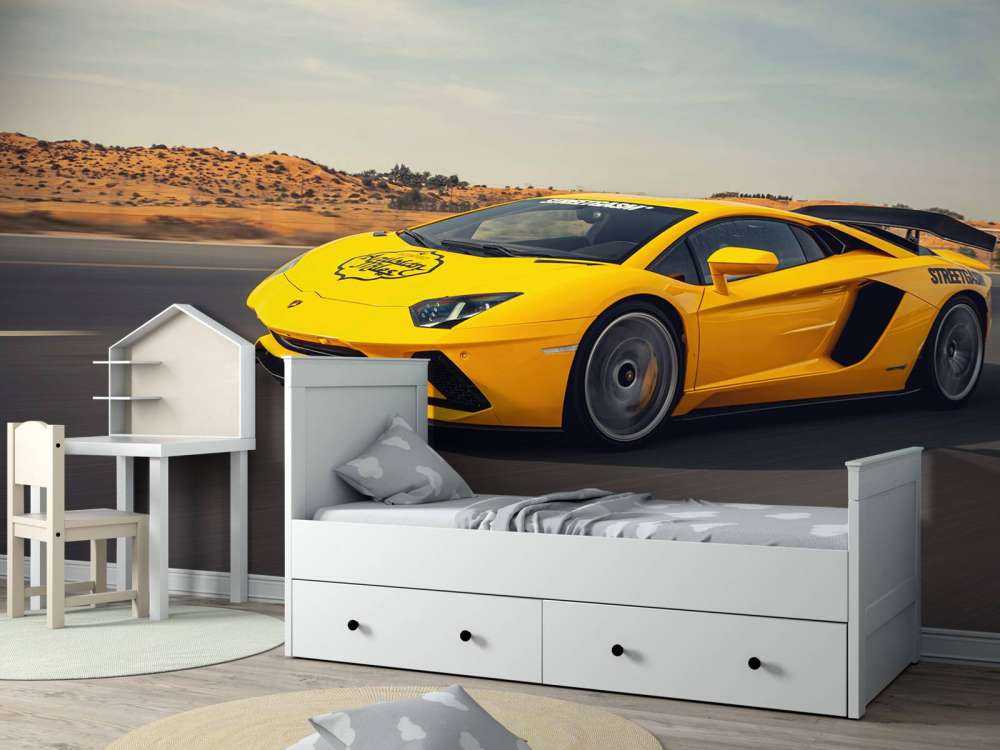 Lamborghini Aventador in action