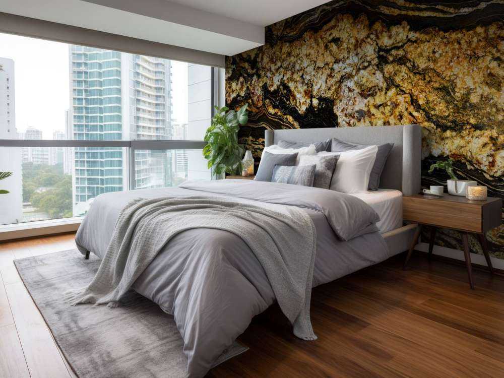 Black gold marble