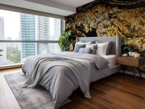 Black gold marble