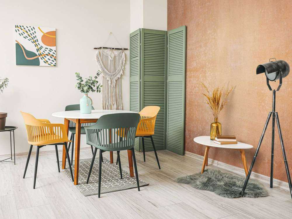 Terracotta concrete with sweeps