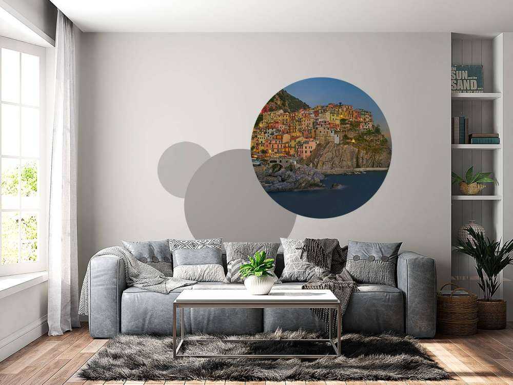 Coloured houses in Italy