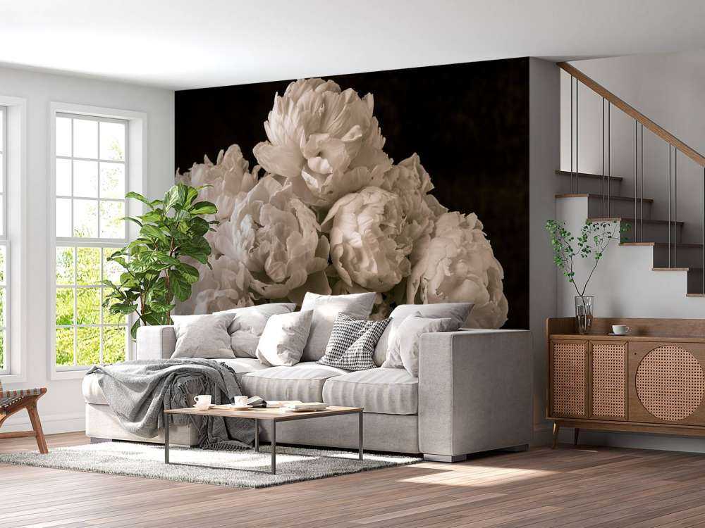 Bunch of peonies vintage