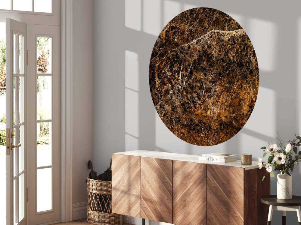 Copper-coloured marble