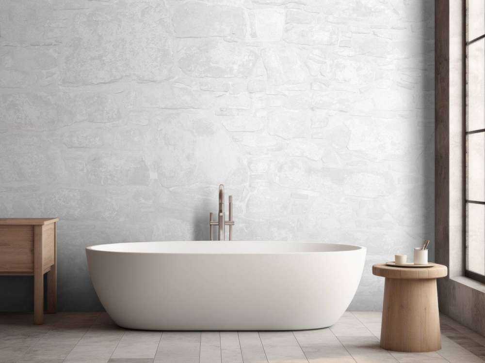 Old wall with white bricks