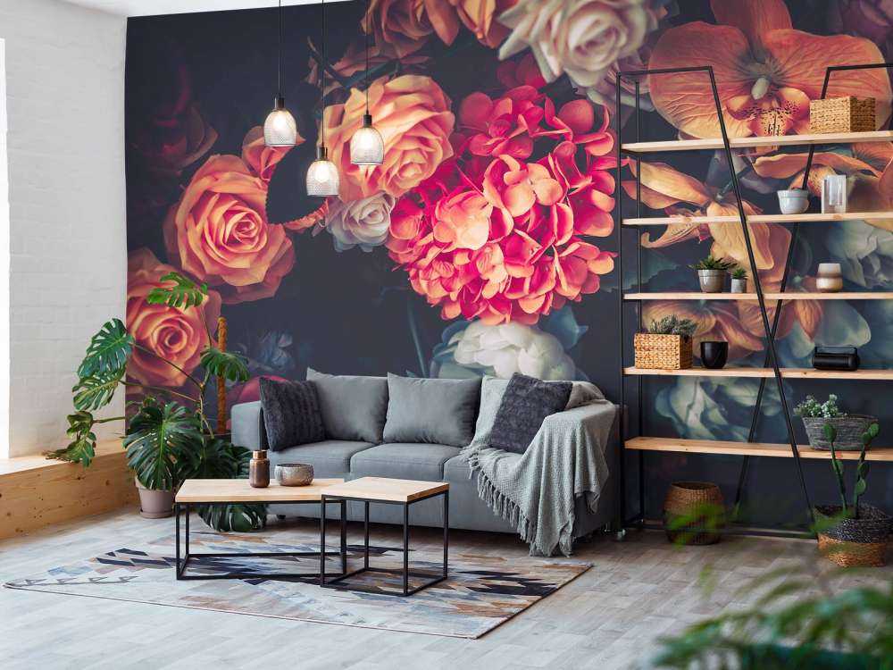 Vintage bouquet of roses