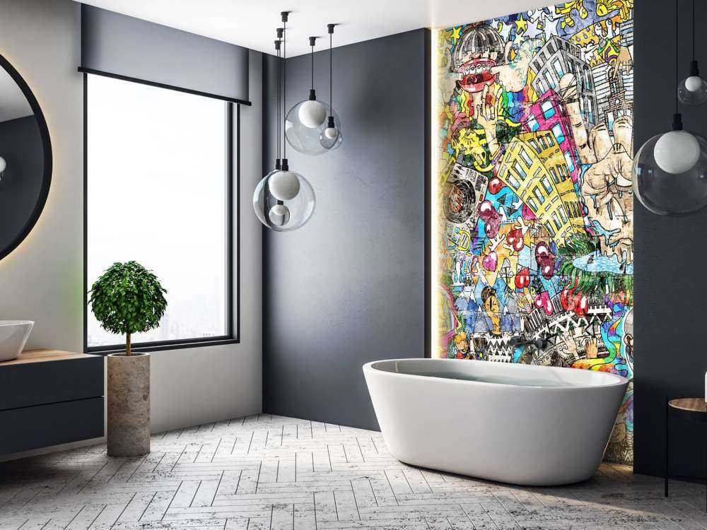 Graffiti hustle and bustle