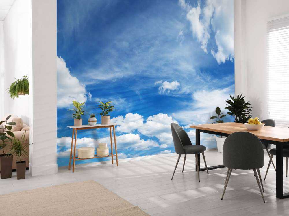 Blue sky with clouds