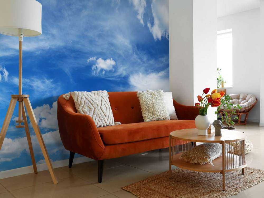 Blue sky with clouds