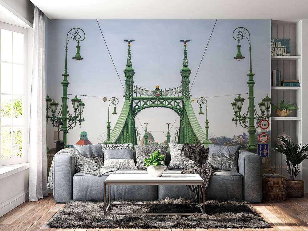 Tram line in Budapest